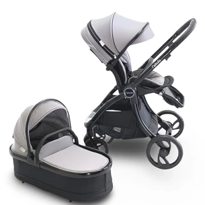 Image of Nebula, by Venture Pram Travel System, Foldable Pushchair, Reversible seat, Carrycot, and adapters (Cool Grey)