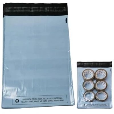Image of 10 Parcel Bags 12 x 16 Postage Mailing Strong 100% Recyclable Shipping Packaging Self Seal Postal Delivery Post Plastic Package Posting Mail Envelopes