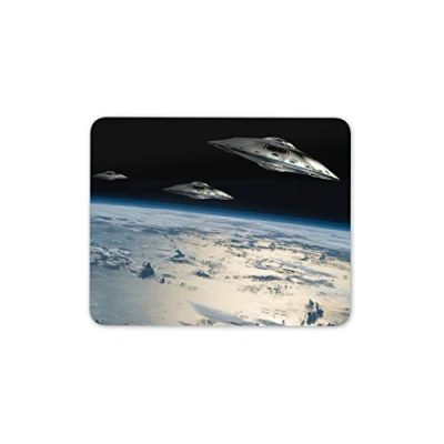 Image of Destination Vinyl ltd Cool UFO Alien Mouse Mat Pad Earth Space Solar System Gift PC Computer #8380