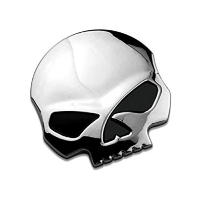 Image of 3D Metal Skull Car Sticker &amp; Motorcycle Stickers 7*6.8cm Emblem Trunk Styling Accessories Decals(1 pcs)