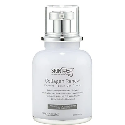 Image of SkinPep Collagen Renew Peptide Repair Day Cream Skin Moisturisers + Retinol Hyaluronic Acid Serum Vitamin C Peptides Best Choice For Premium Quality (30ml)