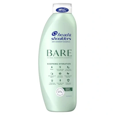 Image of Head &amp; Shoulders Bare Soothing Hydration Anti dandruff Shampoo. Minimal Ingredients. 400 ml
