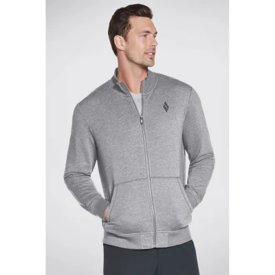 Image of Skechers GOwalk Everywhere Jacket Heather Grey Size 2 Extra Large Male