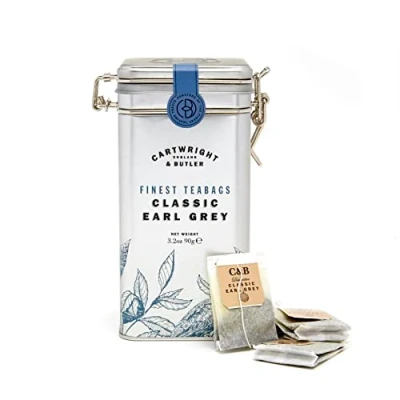 Image of Cartwright &amp; Butler Earl Grey Tea Bags In Caddy Birthday Treats, Thank You Gift, Thinking of
