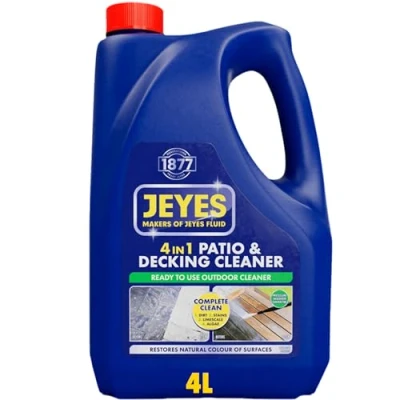 Image of Jeyes 4 in 1 Patio and Decking Power, Outdoor Cleaner for Patios, Paths, Driveways, Stone &amp; Concrete, Litres (Packaging may vary)