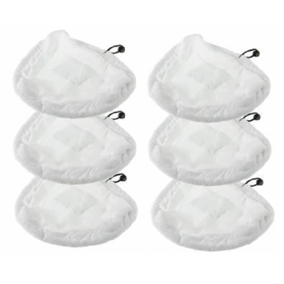 Image of First4spares Washable Microfibre Cloth Cleaning Pads for Vax S87 T2 Red Steam Mop (Pack of 6)