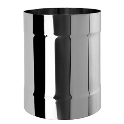 Image of Stainless Steel Chimney Flue Liner Female Connector Multi Fuel Pipe Joiner Stove Adapter Coupler KJ33 (150mm)