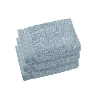 Image of De Witte Lietaer Contessa Luxe 40 x 60 cm Cotton Guest Towels, Pack of 3, Ice Blue
