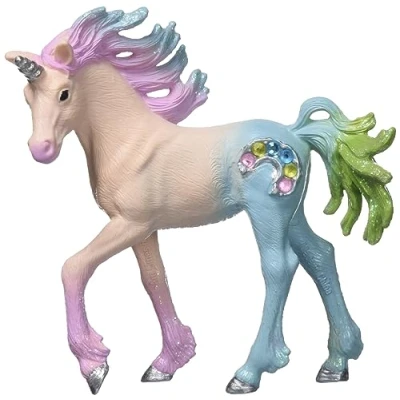 Image of SCHLEICH 70724 Marshmallow Unicorn Foal bayala Toy Figurine for children aged 5 12 Years