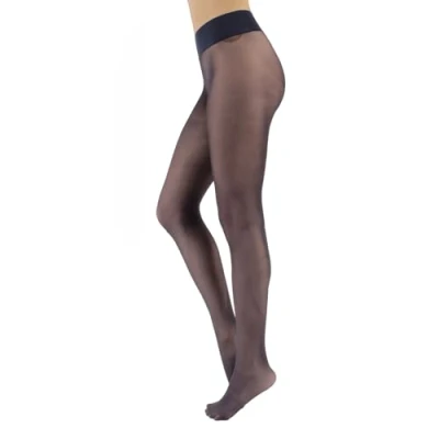 Image of CALZITALY Seamless Tights, No Seam Pantyhose, Opaque Woman Black, Green, Blue, Blue Jeans, Portwine, S, M, L, XL, XXL, 50 DEN, Made in Italy (Blue, M L)