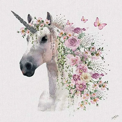 Image of Summer Thornton Unicorn Canvas Print, Multi colour, 0.96 x 60 3 cm