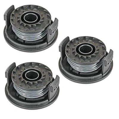 Image of SPARES2GO 6m Line Spool &amp; Cover Compatible with Spear Jackson 24v CLGT2425H Strimmer Trimmer (1.5mm, Pack of 3)
