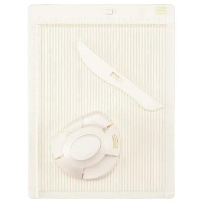 Image of Vaessen Creative Scoring Board for Card Making Cards, Envelopes &amp; Gift Boxes Kit and Envelope Maker with Bone Folder up to 5.5 x 7 Inches Craft Tools Supplies