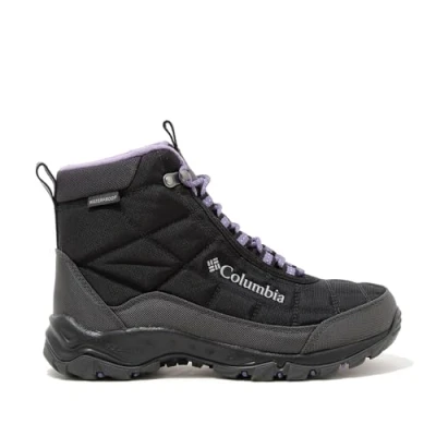 Image of Columbia FIRECAMP BOOT Waterproof Women&#039;s Snow Boots, Black x Plum Purple, 6 UK
