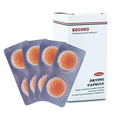 Image of BOCOKO 8 Pieces Hearing Aid Drying Capsules C&amp;C Dry Cap for Phonak, Starkey and Unitron Charger Case