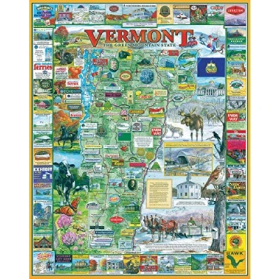 Image of White Mountain Puzzles Vermont 1000 Piece Jigsaw Puzzle