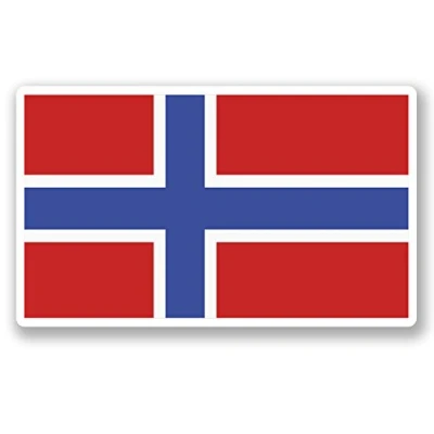 Image of 2 x 10cm Norway Flag Vinyl Sticker Bike Laptop Car Travel Luggage Tag Fun #5273 (10cm Wide 6cm Tall)