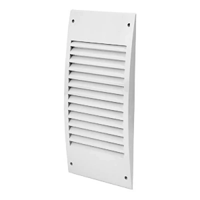 Image of 140x300mm / 5.5x12 inch Air Vent Cover Ventilation Grille with Flyscreen ABS Plastic White