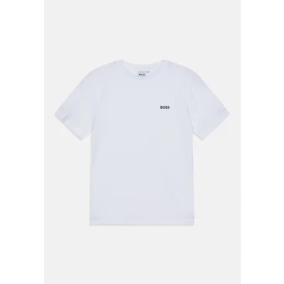 Image of BOSS Boys Small Logo T Shirt Junior White 12 Years