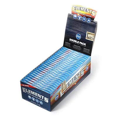 Image of 25 Elements Single Wide Rice Thin Cigarette Rolling Papers Box