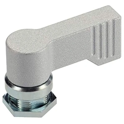 Image of HALDER 24101.0261 Twist Latch, Silver, d1=17 mm