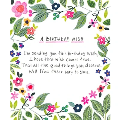 Image of Birthday Card For Her, Nice Words Wish, Emotional Rescue, Paper Salad, Multi, SEN006