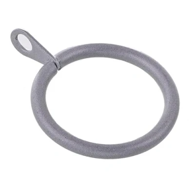 Image of Lister Cartwright 19 mm Curtain Rings Matt Silver Metal(10x Rings)