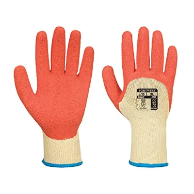 Image of Portwest Grip Xtra Glove Yellow/Orange Large