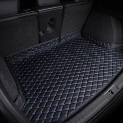 Image of YJPHR Car Leather Boot Liner for Suzuki Ignis 2017 2020 2021 2022 2023 2024 2025, Waterproof Mats Anti Slip Trunk Mat Protector Pad Interior Accessories
