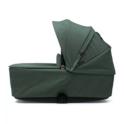 Image of Mamas &amp; Papas Strada Carrycot, Lightweight and Collapsible with Front Release Handle, Detachable Hood, Ivy