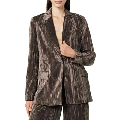 Image of The Drop Women&#039;s Blake Long Blazer, Java Velvet, M