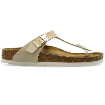 Image of Birkenstock Gizeh Birko Flor Patent Unisex Toe Post Sandals