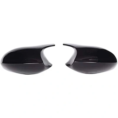Image of GSRECY Gloss Black M3 Style Rearview Side Mirror Cover Cap For E81 E87 E90 E91 2005 2007 E92 E93 2006 2009 PRE LCI