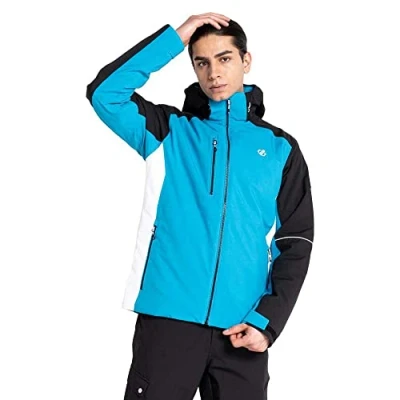 Image of Dare2b Remit Jacket Mens Ski Jacket, Waterproof &amp; breathable Recycled fabric, Snowskirt, Taped seams, 2 lower zipped pockets, adjustable tech hood