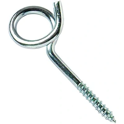 Image of Merriway BH05355 Pigtail Style Hammock Swing Hook BZP, Bright Zinc Plated
