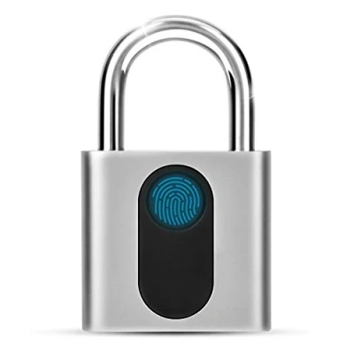 Image of Smart Fingerprint Padlock, Electronic Door Lock Recognition Keyless Waterproof Security Anti Theft Padlock