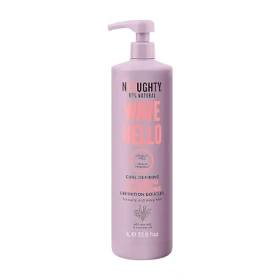 Image of Noughty 97% Natural, Wave Hello Curl Defining Shampoo, Natural Sulphate Free Vegan Haircare, Vitamin Rich Formula for Curly and Wavy Hair, Haircare 1L