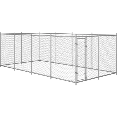 Image of vidaXL Outdoor Dog Kennel 7.6x3.8x1.9 m
