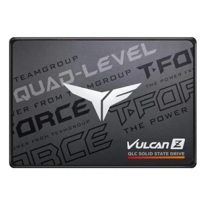 Image of TEAMGROUP T Force Vulcan Z 1TB SLC Cache 3D NAND QLC 2.5 Inch SATA III Internal Solid State Drive SSD (R/W Speed up to 550/500 MB/s) T253TY001T0C101