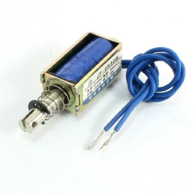Image of sourcingmap JF 0530B Pull Push Type Eelectric Solenoid Electromagnet 10mm 5N DC24V 2.1x2.5cm