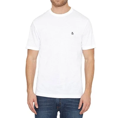 Image of Penguin Shirt Original Mens Plain Short Sleeve T New Bright White M