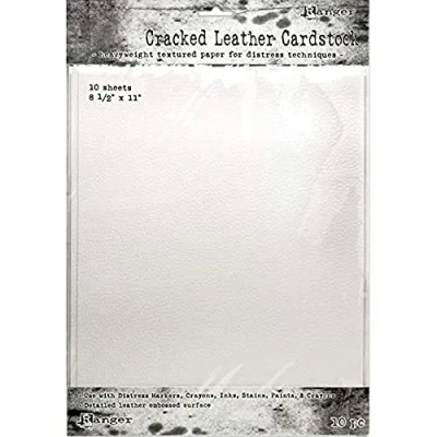 Image of Tim Holtz Ranger Cracked Leather CRD 8.5&quot;X11&quot;, One Size