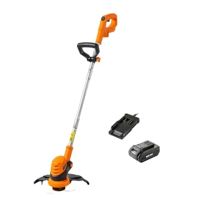 Image of LawnMaster MX 24V 25cm Cordless Grass Trimmer and Edger 3 in 1 Battery Powered Garden Strimmer, Lithium Ion 2.0Ah Charger, 2 Year Guarantee