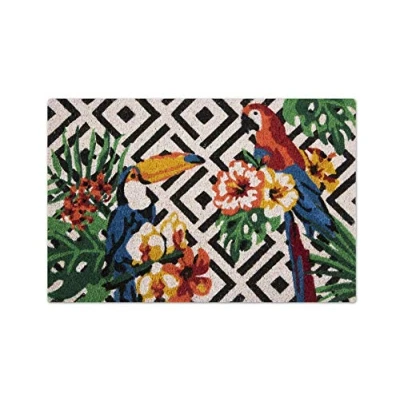 Image of Excelsa Tropical Entrance Doormat Coir Fiber, Multi Colour, 40 x 60 cm