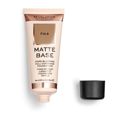 Image of Revolution Beauty London, Matte Base, Foundation, F12.5, 28ml
