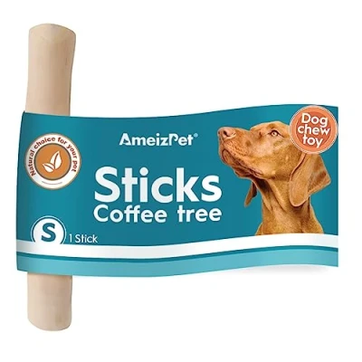 Image of AmeizPet Coffee Tree Stick For Dog Chew Toy, Root Durable Wooden Chew, S Size