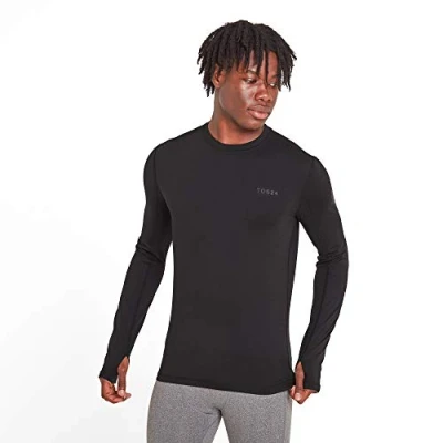 Image of TOG24 Snowdon Men&#039;s Crew Neck Base Layer, Stylish Supersoft Warm Temperature Regulating Thermal Underlayer, Anti Chafe Seams Quick Moisture Wicking, Perfect for Running Hiking Biking Camping Skiing