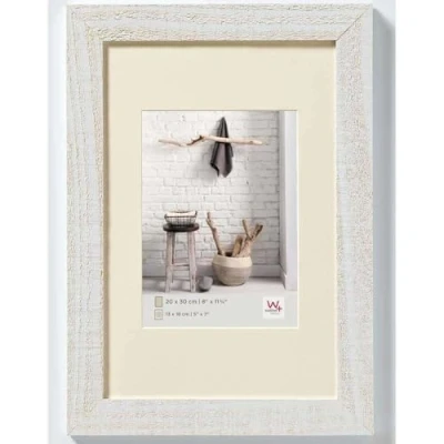 Image of walther Design Picture Frame Polar White 20 x 30 cm with PassepArtout, Home Wooden HO030V