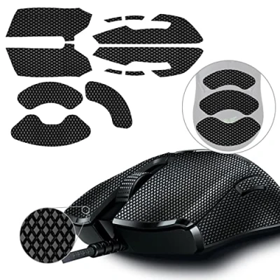 Image of TALONGAMES Mouse Anti Slip Grip Tape Compatible with Razer Viper/Viper Ultimate Gaming Mouse, Palm Sweat Absorption, Thin 0.5mm, Cut to Fit, Easy Apply, Skin