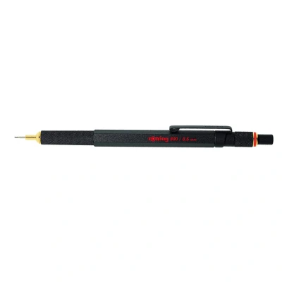 Image of rOtring 800 Mechanical Pencil 0.5 mm Black Metal Barrel